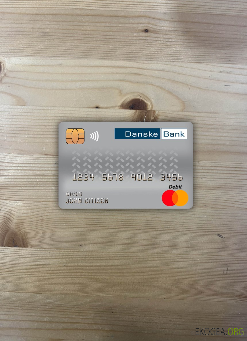 Danemark Danskebank master carte de débit photolook , avant